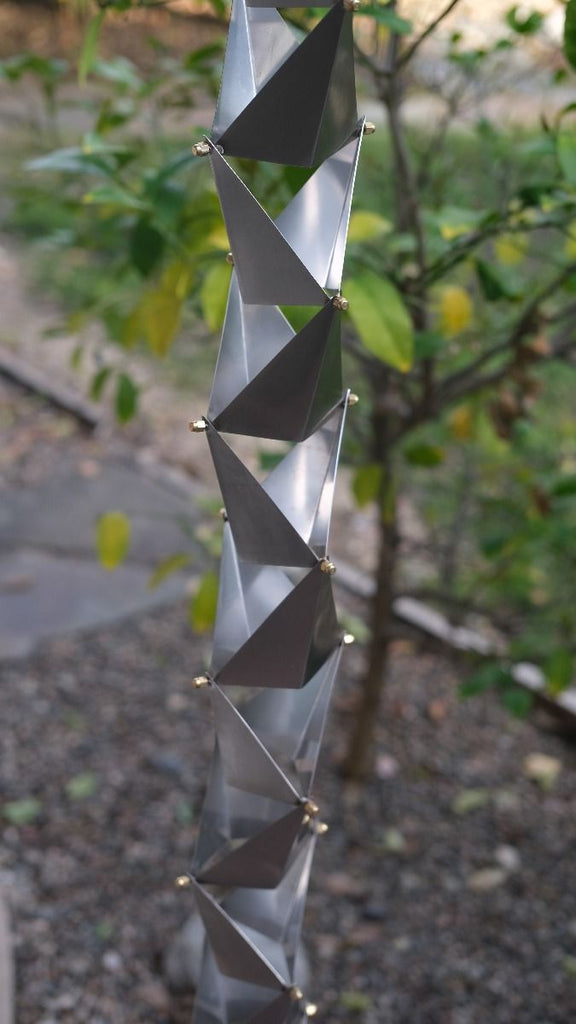 Link-Style Rain Chains - Black, Bronze, Copper, Stainless Steel ...