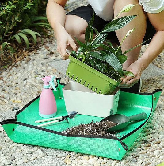 plastic plant mat Indoor/Outdoor Waterproof Repotting Mat – Garden Lovers Club