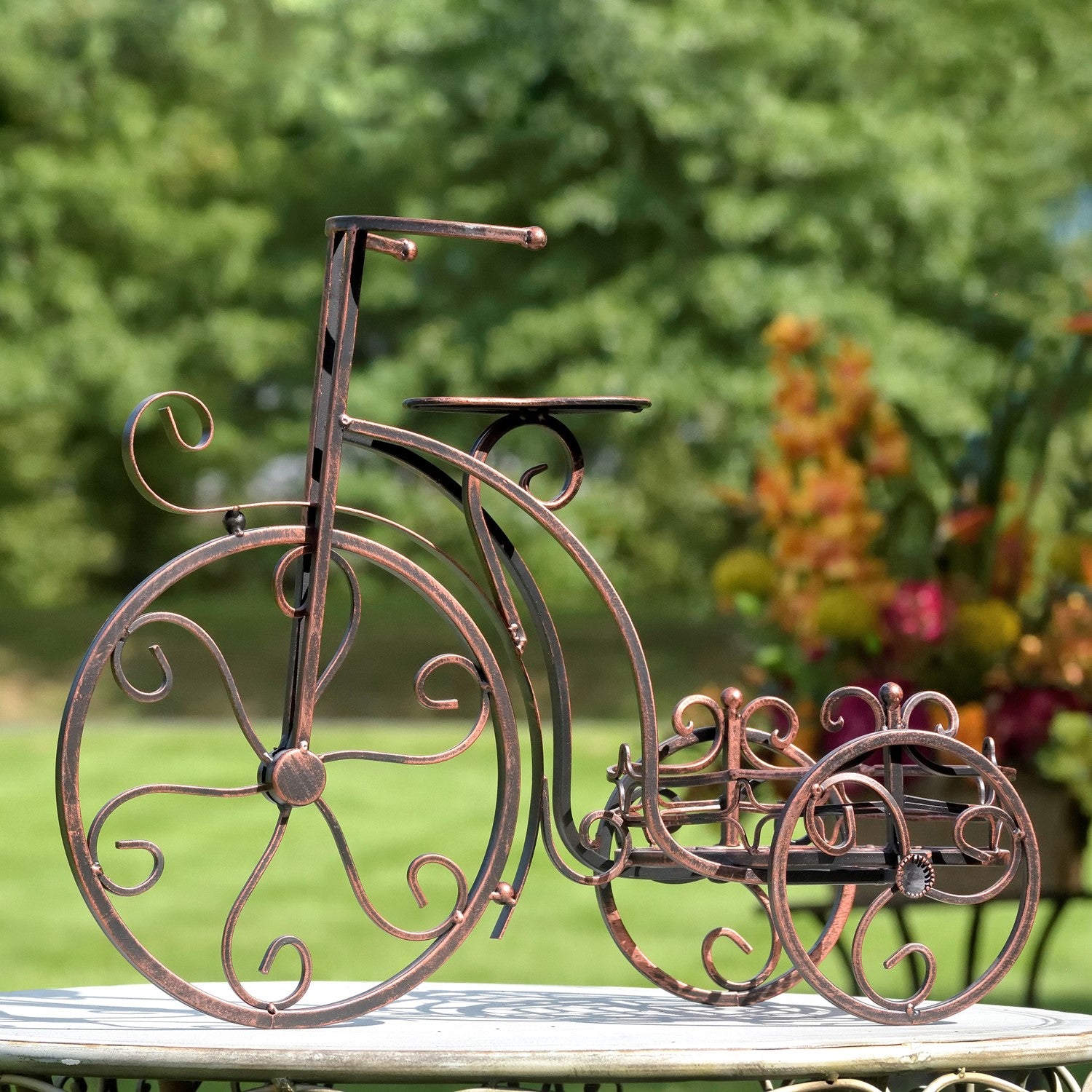 bronze indoor plant stand One Pot Tricycle Plant Stand in Bronze – Garden Lovers Club